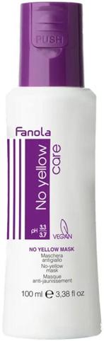 FANOLA NO YELLOW MASK HAARMASKER POT 100 ML, Sieraden, Tassen en Uiterlijk, Uiterlijk | Haarverzorging, Verzenden, Nieuw
