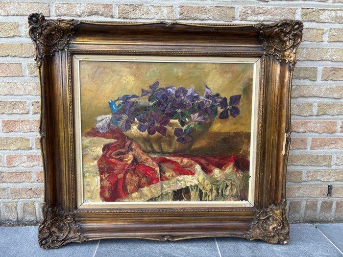 Joseph Verhenneman (1916-1997) - Stilleven met bloemen, Antiek en Kunst, Kunst | Schilderijen | Klassiek