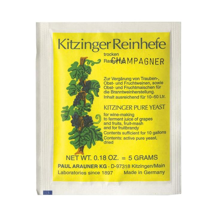 Kitzinger Reinhefe - Champagne / Sekt edelgist - 5 g, Huis en Inrichting, Keuken | Potten en Pannen, Overige typen, Nieuw, Ophalen of Verzenden