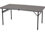 Redcliffs Campingtafel van staal - 122 x 61 cm - Donkergrijs, Verzenden, Nieuw
