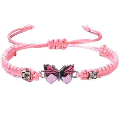 Fako Bijoux® - Vlinder Armband - Nylon - 12x18mm -, Sieraden, Tassen en Uiterlijk, Armbanden, Verzenden