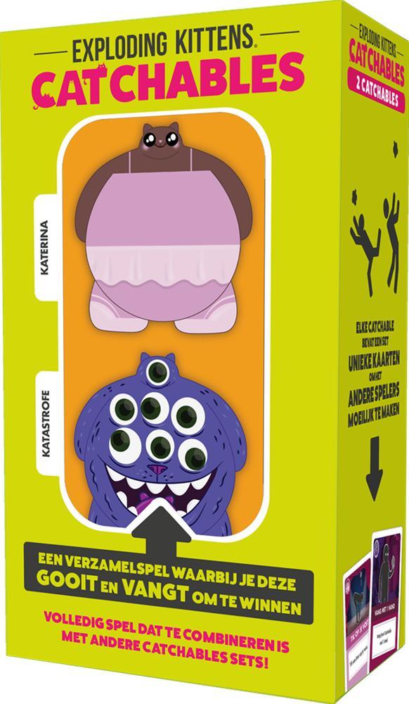 Exploding Kittens Catchables - Katastrofe & Katerina |, Hobby en Vrije tijd, Gezelschapsspellen | Kaartspellen, Nieuw, Verzenden