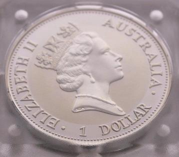 Australië. 1 Dollar 1992 Silver Coin 999 - kookaburra - 1 oz beschikbaar voor biedingen