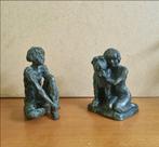 Astrid Koppen - Beeld, 2 kinderbeeldjes - 1,5 kg - 11 cm -, Antiek en Kunst