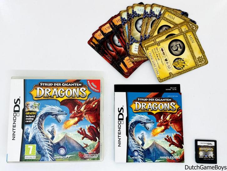 Nintendo DS - Strijd Der Giganten - Dragons + Trading Cards, Spelcomputers en Games, Games | Nintendo DS, Gebruikt, Verzenden