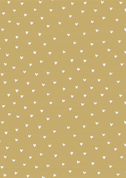 Inpakpapier met witte hartjes - Breedte 30 cm - m lang -, Hobby en Vrije tijd, Knutselen, Overige typen, Nieuw, Ophalen of Verzenden