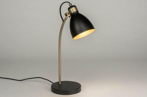 Rietveld Tafellampen - Zwart, Goud - Metaal, Huis en Inrichting, Lampen | Tafellampen, Verzenden