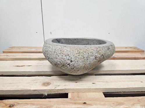 Riviersteen waskom 38 x 32 x 15 cm, Doe-het-zelf en Verbouw, Sanitair, Overige typen, Nieuw, Steen, Ophalen of Verzenden