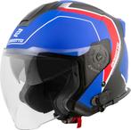 Bogotto H586 BT Illus Zwart Rood Blauw Bluetooth Jethelm, Jethelm, XXL, Nieuw met kaartje, Overige merken