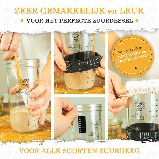Zuurdesem starter set - 1000 mL fermentatieglas met spatel, Kinderen en Baby's, Overige Kinderen en Baby's, Verzenden