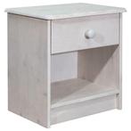 vidaXL Nachtkastje 41x30x42 cm massief grenenhout, Minder dan 45 cm, Verzenden, Nieuw, Minder dan 55 cm
