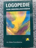 Logopedie voor onderwijsgevenden, Boeken, Verzenden, Persoonlijkheidsleer, Drs. Mieke Pronk – Boerma, Gelezen