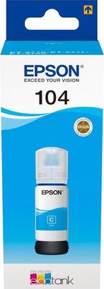 Epson 104 EcoTank - Inktfles / Cyaan, Ophalen of Verzenden, Zo goed als nieuw