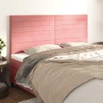vidaXL Hoofdborden 4 st 80x5x78/88 cm fluweel roze, Verzenden, Nieuw, Stof