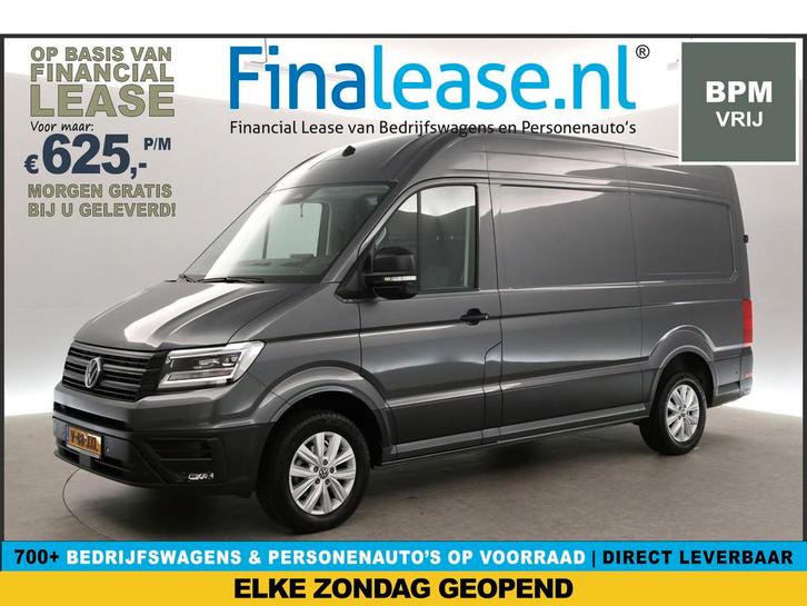 Volkswagen Crafter 2.0 TDI L3H3 NIEUW BPM VRIJ 140PK Virtual, Auto's, Bestelauto's, Lease, Automaat, Diesel, Volkswagen, Zilver of Grijs