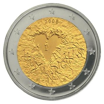 Finland 2 Euro Mensenrechten 2008 beschikbaar voor biedingen