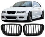 Mat Zwarte Nieren BMW 3 Serie E46 Coupe/Cabrio 99-03 B2290, Nieuw