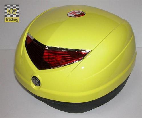 topkoffer Kymco 32 liter geel, Fietsen en Brommers, Brommeronderdelen | Scooters, Nieuw, Peugeot, Ophalen of Verzenden