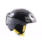 48 49 50 51 52 skihelm/snowboardhelm SLOKKER, Black/grey/yel, Verzenden, Gebruikt