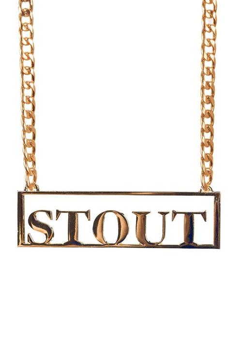 Stout Ketting Goud, Hobby en Vrije tijd, Feestartikelen, Verzenden