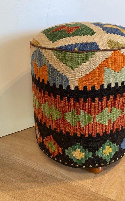 Poef - Hout, Wol, Antiek en Kunst, Curiosa en Brocante