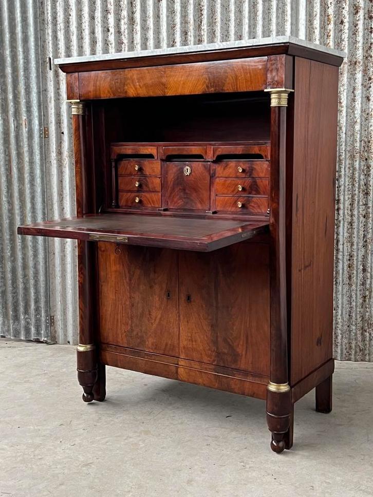Antiek buro, bureau, bureau, klep secretaire, klepburo kast, Antiek en Kunst, Antiek | Kantoor en Zakelijk, Ophalen of Verzenden