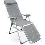 Tuinstoel met hoge rug Antraciet Aluminium , set van 2, Verzenden, Nieuw