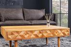Massief houten salontafel ALPINE 105 cm natuurlijke, Huis en Inrichting, Tafels | Salontafels, Nieuw, Ophalen of Verzenden