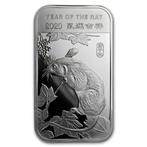 1 Troy Ounce - Zilver .999 - 2020 1 oz APMEX Lunar Year of, Postzegels en Munten, Edelmetalen en Baren