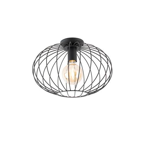 Smart plafonnière zwart incl. Wifi G95 - Margarita, Huis en Inrichting, Lampen | Plafondlampen, Nieuw, Overige materialen