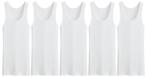 5 stuks Bonanza hemd - Regular - 100% katoen - wit, Verzenden