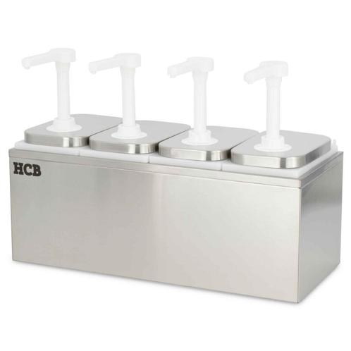 HCB Sauspomp - 4 x 2 liter - RVS, Zakelijke goederen, Horeca | Keukenapparatuur, Nieuw in verpakking, Overige typen, Verzenden