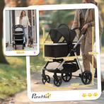 TRUUSK 3-in-1 Hondenbuggy en Kattenbuggy - Tot 15 kg - Opvou, Dieren en Toebehoren