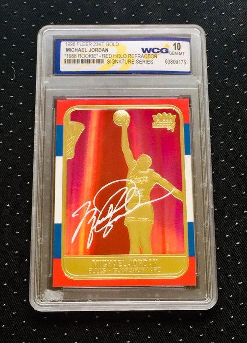 1998 Fleer Michael Jordan Gold Card ( 23KT ) Card - Mint (M), Verzamelen, Stickers