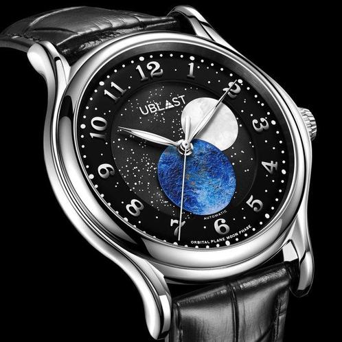 Ublast - Orbital Plane - Automatic Moon Phase -, Sieraden, Tassen en Uiterlijk, Horloges | Heren