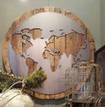 Tip! Wereld landkaart rond Ca. 90 cm, Huis en Inrichting, Nieuw, Verzenden