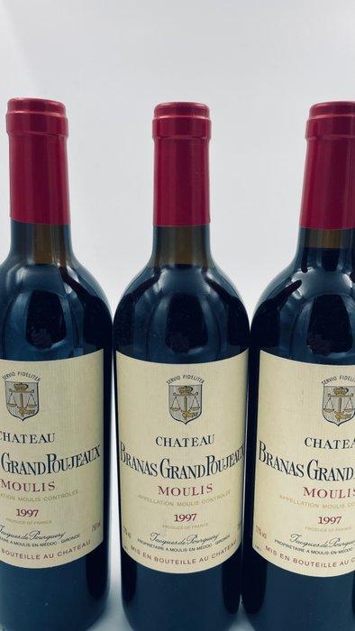 1997 Château Branas Grand Poujeaux - Moulis en Médoc - 5, Verzamelen, Wijnen