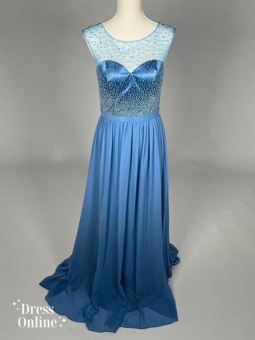 Blauwe Galajurk, Voel je een Moderne Elsa Maat M - 218, Kleding | Dames, Gelegenheidskleding, Galajurk, Blauw, Maat 38/40 (M)