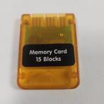 Oranje Transparant 15 Blocks Memorycard Playstation 1, Ophalen of Verzenden, Nieuw