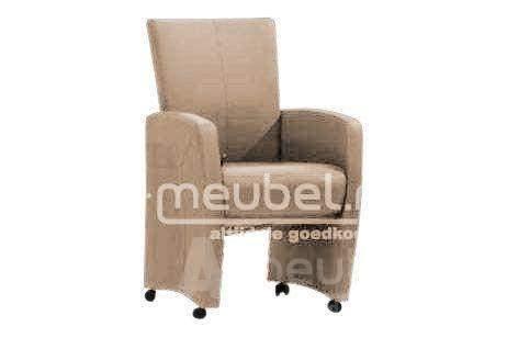 Eetkamerstoel Carlo - eetkamerstoelen - Beige, Huis en Inrichting, Stoelen, Nieuw, Stof