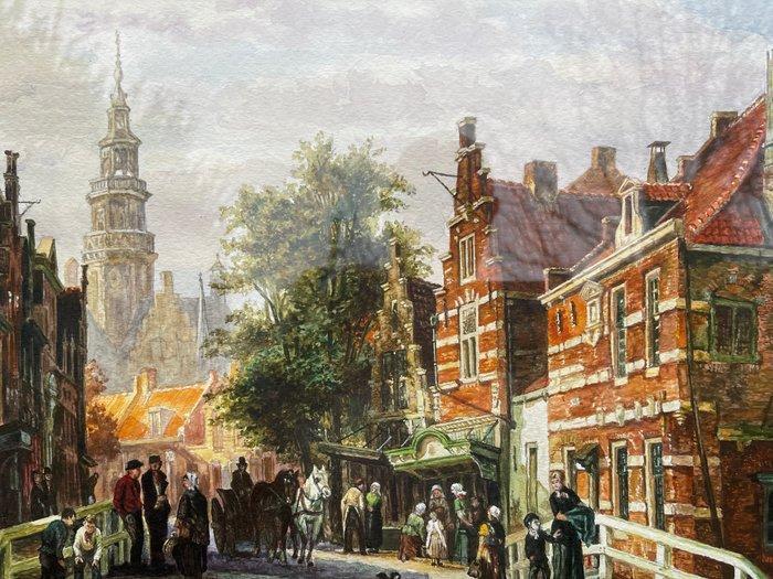 Kees Broos (1940-2015) - Bolsward naar Cornelis Springer, Antiek en Kunst, Kunst | Schilderijen | Klassiek