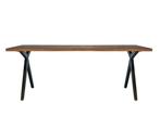Eettafel Mango Kruispoot | Eleonora-200x100, Huis en Inrichting, Tafels | Eettafels, Ophalen of Verzenden, Nieuw