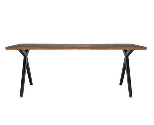 Eettafel Mango Kruispoot | Eleonora-200x100, Huis en Inrichting, Tafels | Eettafels, Nieuw, Ophalen of Verzenden