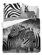 Dekbedovertrek Zebra's - katoen - 220x200 + 70x80 cm, Kinderen en Baby's, Kinderkamer | Beddengoed, Nieuw, Verzenden