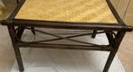 Tafel - Hout, Rattan - Houten rieten tafel, Antiek en Kunst