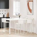 vidaXL Bartafel Wit 110 x 55 x 105 cm Massief grenenhout, Huis en Inrichting, Tafels | Eettafels, Verzenden, Nieuw