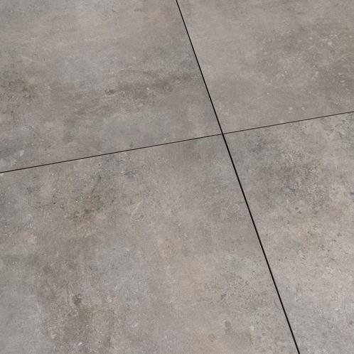 Vloertegels betonlook Terra Taupe 60x60 Genuanceerd-1,08m², Doe-het-zelf en Verbouw, Tegels, Nieuw, Verzenden