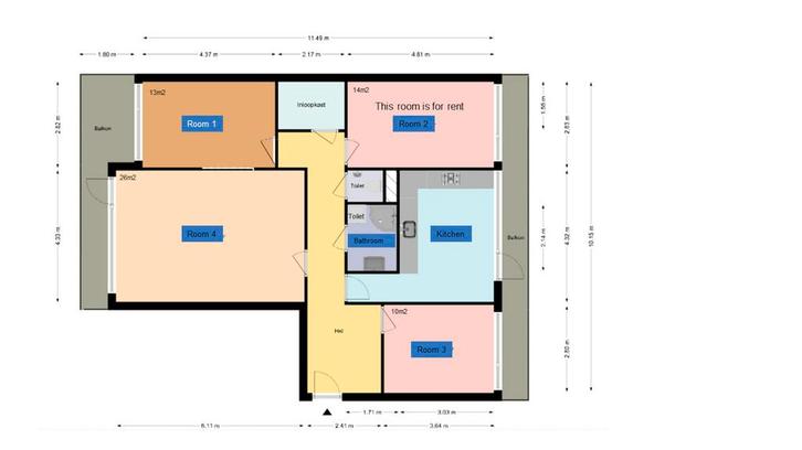 Studio te huur in Capelle aan den IJssel - 107 m² - 2, Huizen en Kamers, Kamers te huur, Rotterdam