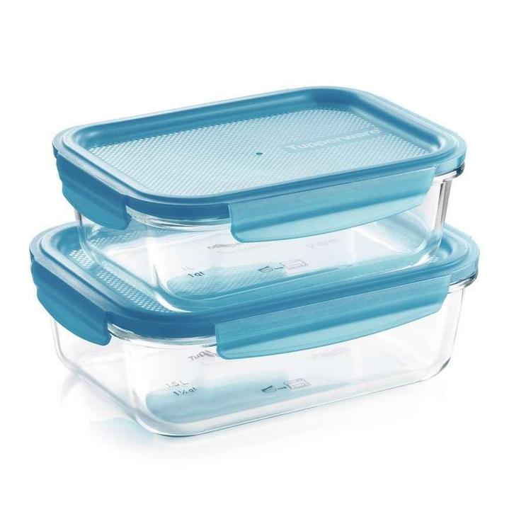 Tupperware Set Premiaglass Ovenschalen met Deksel, Huis en Inrichting, Keuken | Tupperware, Nieuw, Ophalen of Verzenden