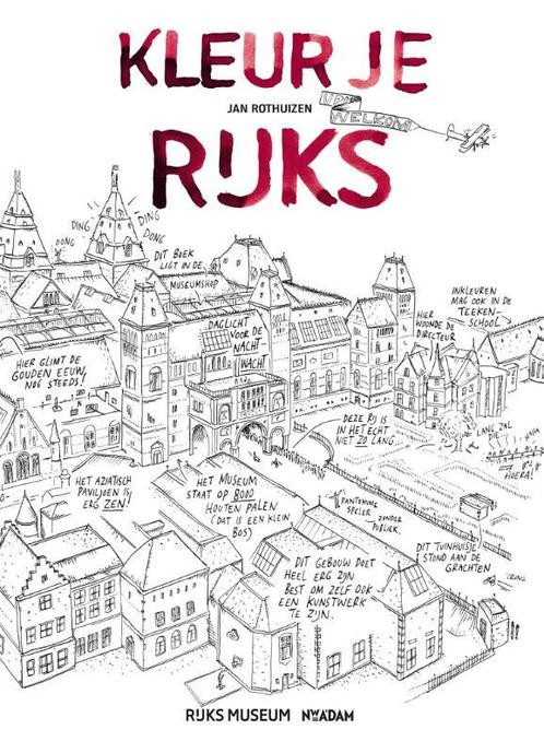 Kleur je Rijks 9789046820629 Jan Rothuizen, Boeken, Hobby en Vrije tijd, Gelezen, Verzenden